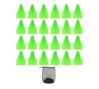 Coni per lo sport Coni di plastica 24 pezzi da calcio in Disco con custodia Traffico Calcio Sport Allenamento Pratica Campo Indicatore Agilità for Giochi interni all'aperto(Green)