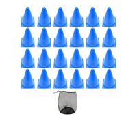 Coni per lo sport Coni di plastica 24 pezzi da calcio in Disco con custodia Traffico Calcio Sport Allenamento Pratica Campo Indicatore Agilità for Giochi interni all'aperto(Blue)