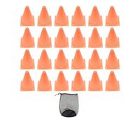Coni per lo sport Coni di plastica 24 pezzi da calcio in Disco con custodia Traffico Calcio Sport Allenamento Pratica Campo Indicatore Agilità for Giochi interni all'aperto(Orange)
