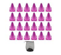 Coni per lo sport Coni di plastica 24 pezzi da calcio in Disco con custodia Traffico Calcio Sport Allenamento Pratica Campo Indicatore Agilità for Giochi interni all'aperto(Purple)