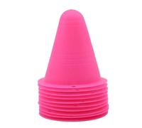 Coni per lo sport Coni di plastica 40 pezzi Skate Marker Training Road Roller Calcio Rugby Morbido Torre Pattinaggio Ostacolo Mucchio for Giochi Al Coperto All'aperto(Pink)