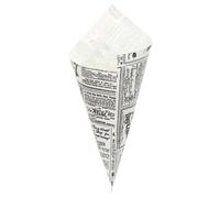 Coni Porta Fritti e Patatine Journal Take Away 250 pz - Carta Kraft - 42 Cm