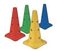 Coni Psicomotricità a 12 fori Altezza 43 cm. Set 4 Colori
