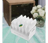 Coni Riso Matrimonio 1 Set 1 Set Blank Kraft Paper Confetti Cone Holder Wedding Party Petal Toss Decoration Diy Craft Cone Box Small Bouquet Favors