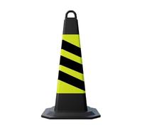 Coni stradali con Maniglia, paletti di Sicurezza in plastica, Coni di Sicurezza Riflettenti durevoli, Coni di parcheggio Multiuso per Barriere di Cantiere, per parcheggi,