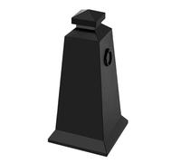 Coni Stradali in Acciaio Inossidabile da 68 Cm, Birilli Stradali con Base Zavorrata Rimovibile, Ideali per Parcheggi, Centri Commerciali, Hotel e Parchi(Black)