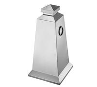 Coni Stradali in Acciaio Inossidabile da 68 Cm, Birilli Stradali con Base Zavorrata Rimovibile, Ideali per Parcheggi, Centri Commerciali, Hotel e Parchi(Silver)