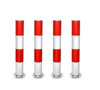 coni stradali paletti delimitazione/dissuasore pa Dissuasore di sicurezza bianco e rosso, dissuasori in acciaio da 24 "x 3" for la gestione delle strutture di cantieri edili, dissuasore di parcheggio
