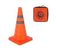 Coni stradali Traffico Pieghevole cono stradale, Blocco Stradale, stradali segnaletici, cono di sicurezza a striscia riflettente pop-up (1, 18in(45cm))