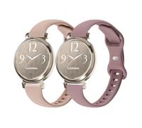 Conidido Confezione da 2 cinturini sottili in silicone compatibili con Garmin Lily 2/Lily 2 Classic/Active Smart Watch, cinturino in gomma morbida da 14 mm, a sgancio rapido, cinturino sottile e