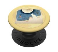 Conigli della luna - Arte giapponese ukiyo-e d’autunno PopSockets PopGrip Adesivo