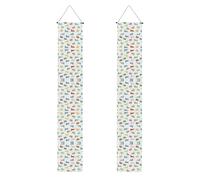 Conigli in diverse pose che saltano in esecuzione laurea portico banner decorazioni da appendere cartello riutilizzabile feste universitarie cerimonie porta d'ingresso