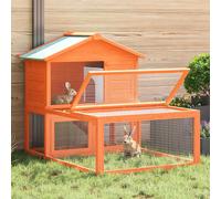 vidaXL Conigliera all'Aperto per Animali Piccoli in Legno