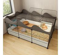 Conigliera da interni per conigli - Recinzione in filo metallico per animali domestici, grande gabbia per esercizi per piccoli animali, ideale per uso interno