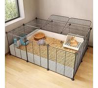 Conigliera da interni per conigli - Recinzione in filo metallico per animali domestici, grande gabbia per esercizi per piccoli animali, ideale per uso interno