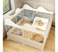 Conigliera da interni per conigli - Recinzione in filo metallico per animali domestici, grande gabbia per esercizi per piccoli animali, ideale per uso interno