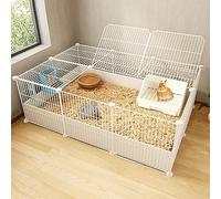 Conigliera da interni per conigli - Recinzione in filo metallico per animali domestici, grande gabbia per esercizi per piccoli animali, ideale per uso interno