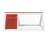 Conigliera in Legno Rossa