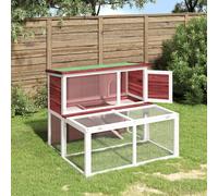 Conigliera Moka 102x90x84,5 cm in Legno Massello di Pino