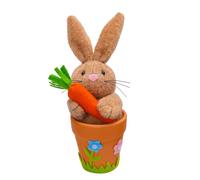 Coniglietti di Pasqua Decorazioni Simulazione Figurine Desktop Modello Animale Artificiale Per Il Giorno di Pasqua Decorazione Del Giardino A Tema