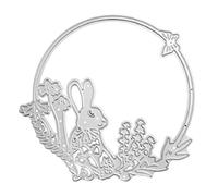 Coniglietti pasquali, fiori, metallo, taglio di fronti, stencil, album di ritagli, carta stamp, carta per goffratura, artigianato, scrapbooking