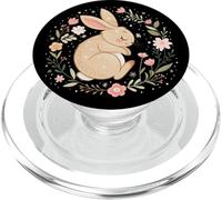 Coniglietto addormentato in un prato floreale PopSockets PopGrip per MagSafe
