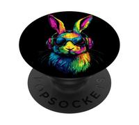 Coniglietto con Occhiali da Sole Coniglio Lepre Marrone PopSockets PopGrip Adesivo