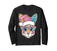 Coniglietto di Natale Cappello Rosa Leopard Occhiali Maglia a Manica