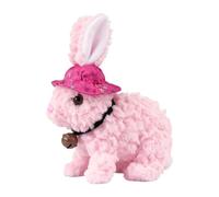 Coniglietto di peluche - Animale domestico con movimenti realistici che salta, Morbida lepre ambulante animata, Simpatico orecchio che si muove, Affascinante esperienza interattiva di movimento del