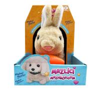 Coniglietto di peluche interattivo con carotina