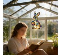 Coniglietto Finestra da Appendere Decorazione Pasquale Luce Solare Riflesso Resi