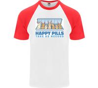 Coniglietto Happy Pills Antidepressivo DA UOMO S/S Baseball T-Shirt