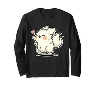 Coniglietto Kawaii cicciotto con Coda soffice Cuore Maglia a Manica