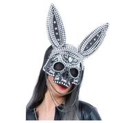 Coniglietto Maschera da Donna Halloween Maschera Lustrini Performance Ballerina