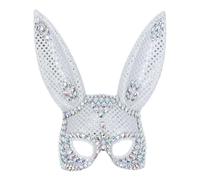 Coniglietto Maschera da Donna Halloween Maschera Lustrini Performance Ballerina