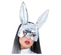 Coniglietto Maschera da Donna Halloween Maschera Lustrini Performance Ballerina