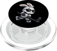 Coniglietto pasquale del giocatore di hockey su ghiaccio PopSockets PopGrip per MagSafe