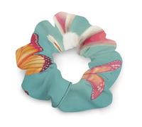 Coniglietto pasquale durevole alla moda con uova e farfalle primaverili elastici per tutti i tipi di capelli, morbidi elastici per capelli per la maggior parte delle occasioni, nessun danno, carino