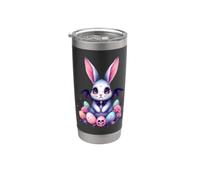 Coniglietto pasquale gotico - Spooky Cute Pastel Goth Design Bicchiere termico in acciaio inox doppia parete