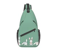 Coniglietto Pasquale Personaggio Dei Cartoni Animati Borsa A Tracolla Fragola, Borsa A Tracolla Sul Petto Per Uomo E Donna, Utilizzata Per Il Tempo Libero E I Viaggi