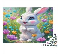 Coniglietto pasquale Puzzle 1000 Pezzi Carta riciclata per adulti Puzzle per adulti Gioco educativo con sfida Ottima idea regalo per la decompressione 38x26cm/1000pcs