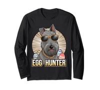 Coniglietto Pasquale Scottish Terrier Egg Hunter Dog Lover Maglia a Manica