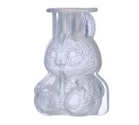 Coniglietto per cubetti di ghiaccio 90 x 65 mm Simpatico e divertente coniglietto 3D per torta al cioccolato, fondente, coniglio pasquale, candela in silicone, creatore di (S 50x70x6.5cm)