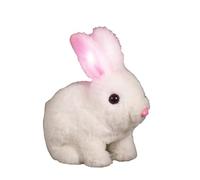 Coniglietto Realistico, Giocattoli di coniglietto per bambini | Animali di peluche bambola coniglio elettrico coniglietto | Pericoloso di peluche interattivo con il compleanno delle ragazze per i