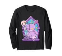 Coniglietto Voodoo Gotico Peluche Coniglio Celeste Magia Grafica Maglia a Manica