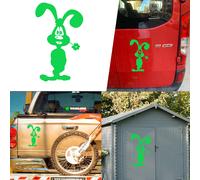 Coniglio, Adesivo In Vinile Versione VF