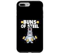 Coniglio Allenamento Fitness Bunny Palestra Divertente Panini Di Acciaio Custodia per iPhone 7 Plus/8 Plus
