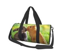Coniglio amore stampato, Borsone da viaggio di grande capacità Borsa rotonda Borsa da viaggio sportiva Borsa da viaggio Borsa da fitness