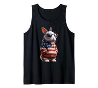 Coniglio Bandiera Americana 4 luglio Coniglietto Patriottico Animale Canotta