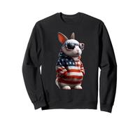 Coniglio Bandiera Americana 4 luglio Coniglietto Patriottico Animale Felpa